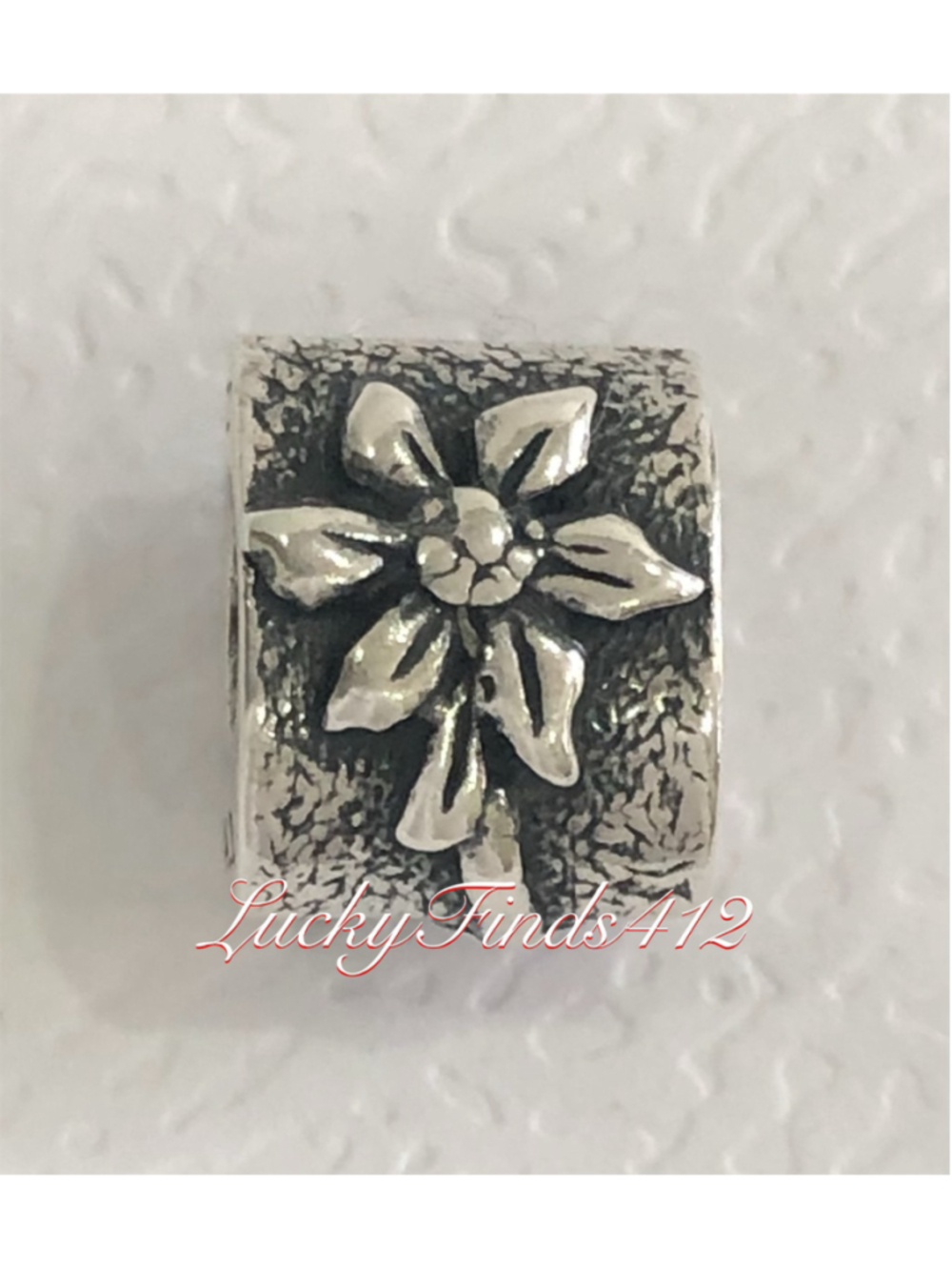 Authentic Pandora Ponsettia Flower Charm Retired